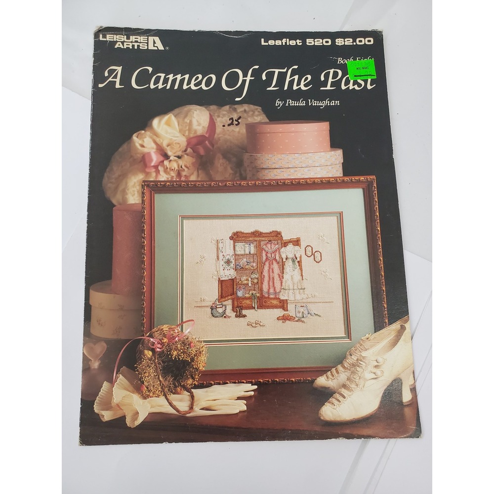 Leisure Arts A Cameo Of The Past Cross Stitch Pattern Paula Vaughan 520 Vintage